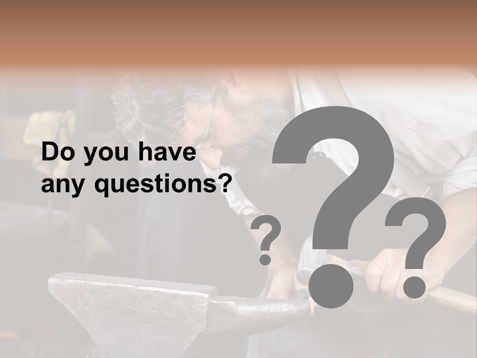 Hammer Smithy Man PowerPoint Template