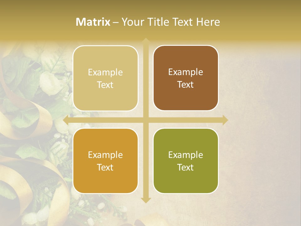 Ornate Gold Retro PowerPoint Template