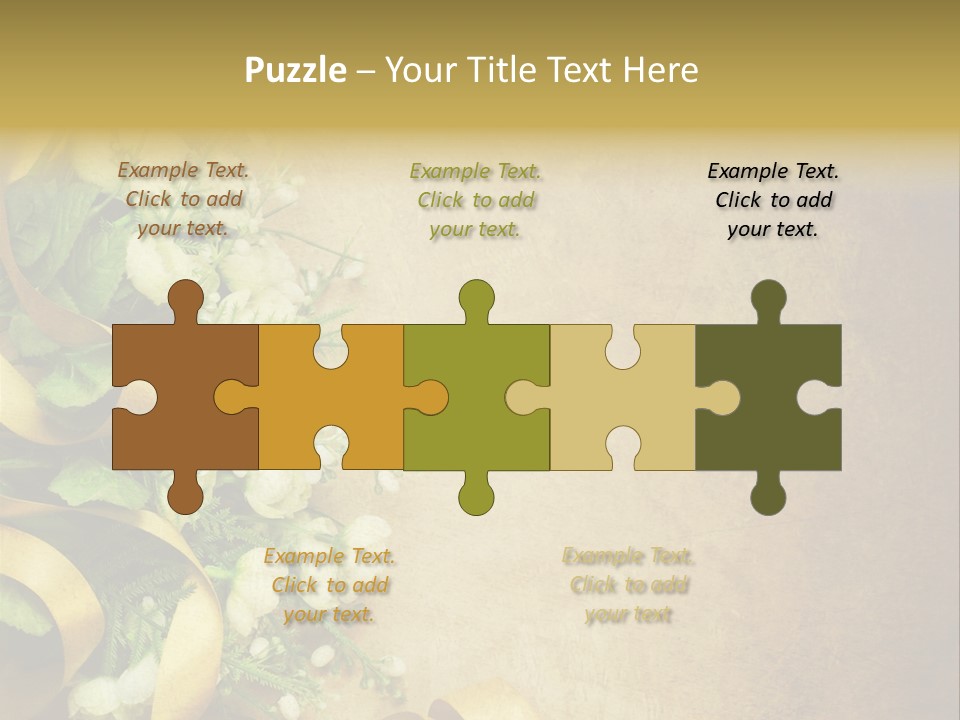 Ornate Gold Retro PowerPoint Template