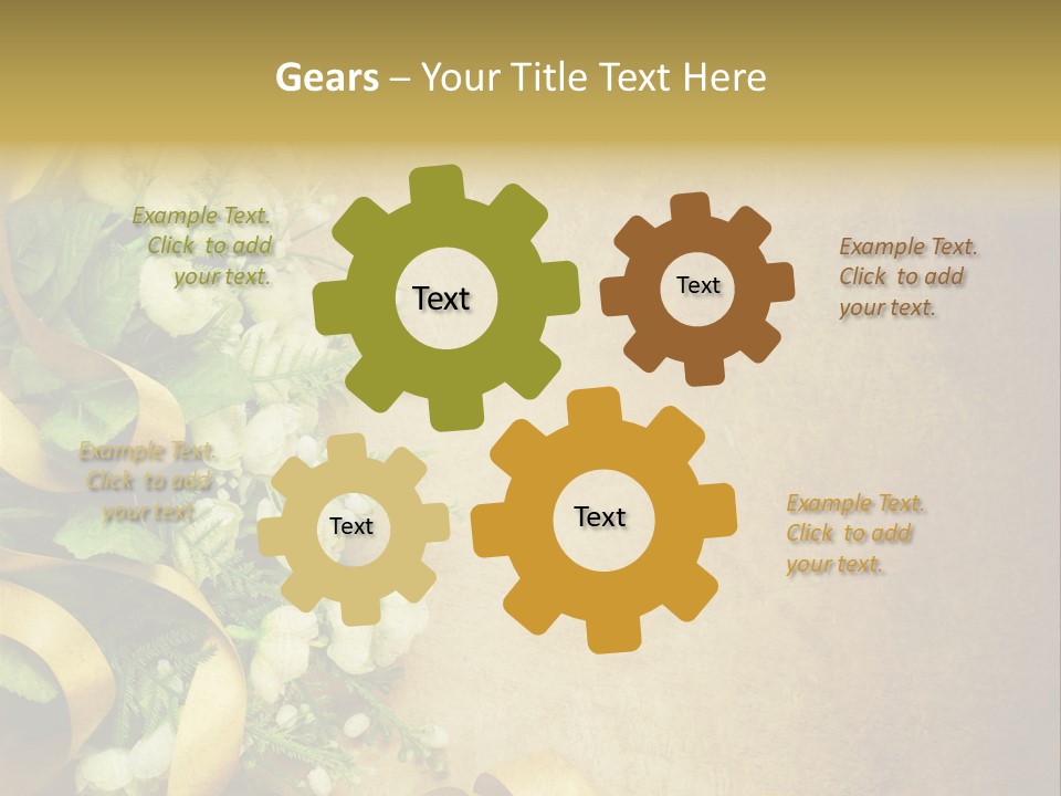 Ornate Gold Retro PowerPoint Template