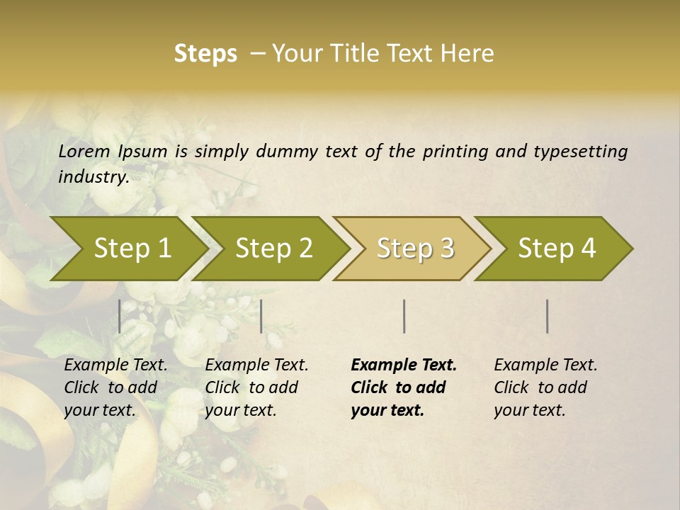 Ornate Gold Retro PowerPoint Template