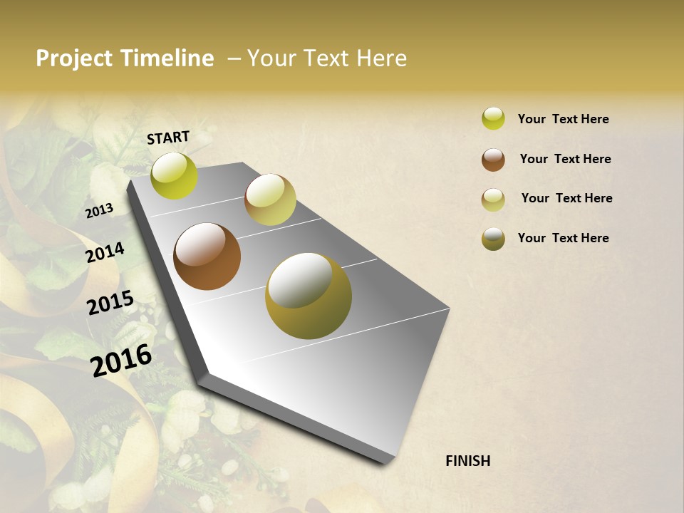 Ornate Gold Retro PowerPoint Template
