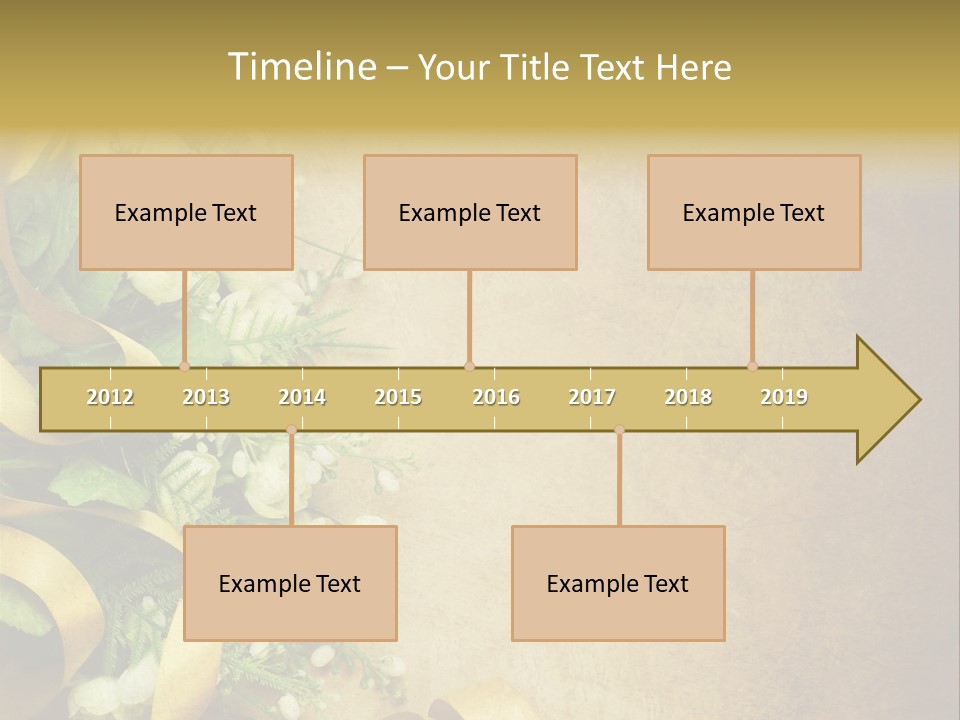 Ornate Gold Retro PowerPoint Template