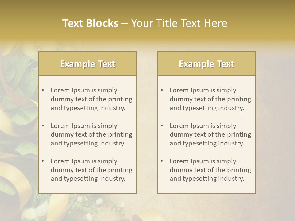 Ornate Gold Retro PowerPoint Template