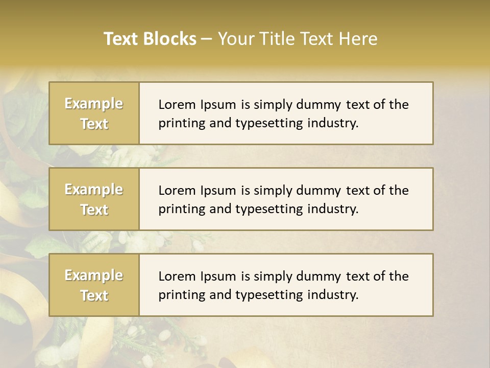 Ornate Gold Retro PowerPoint Template