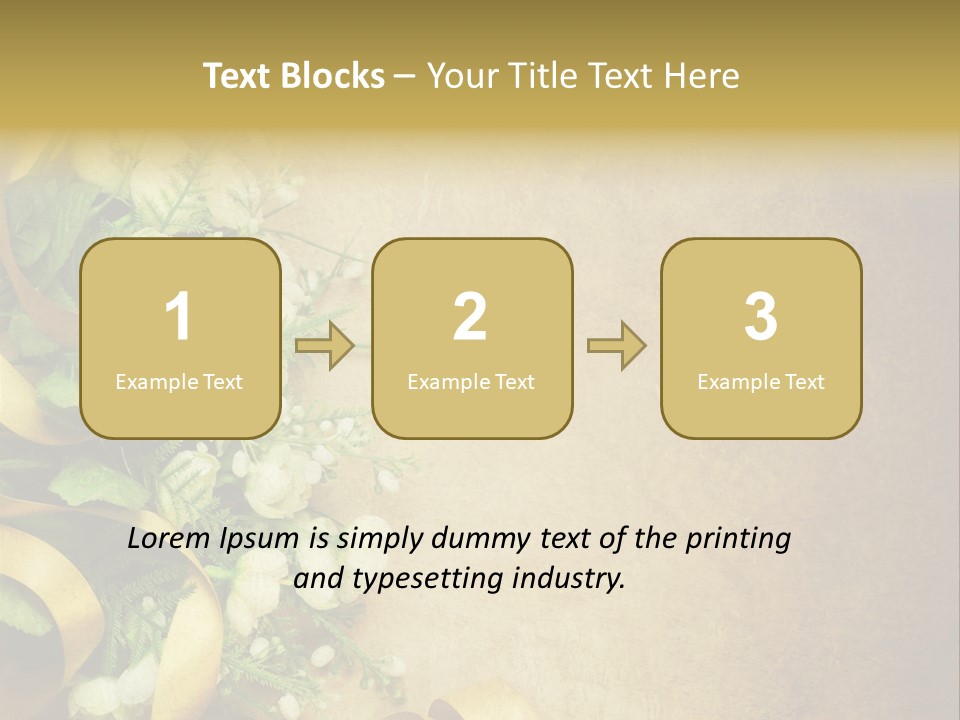 Ornate Gold Retro PowerPoint Template