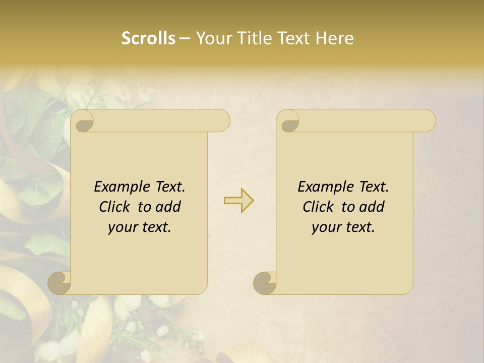 Ornate Gold Retro PowerPoint Template