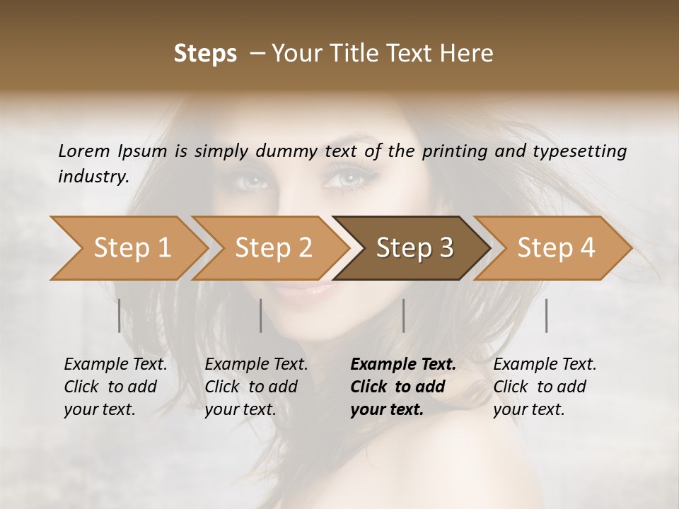 Fluttering Amazing Beautiful PowerPoint Template