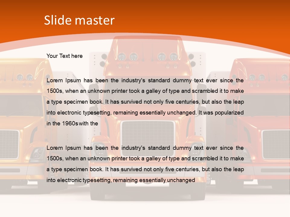 Industry Heavy Trailer PowerPoint Template