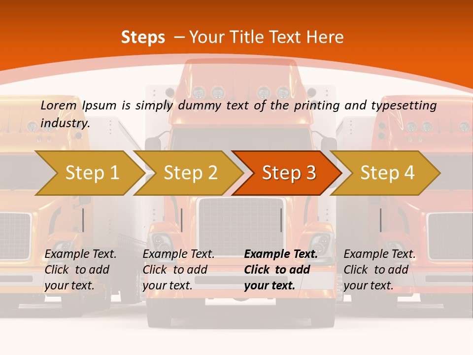 Industry Heavy Trailer PowerPoint Template
