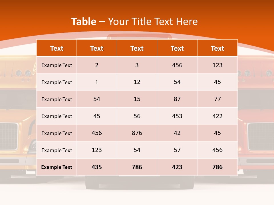 Industry Heavy Trailer PowerPoint Template