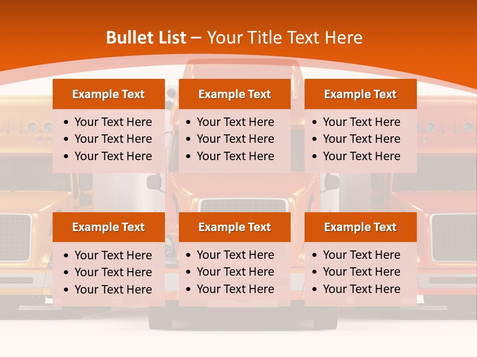 Industry Heavy Trailer PowerPoint Template
