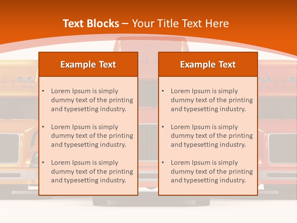 Industry Heavy Trailer PowerPoint Template