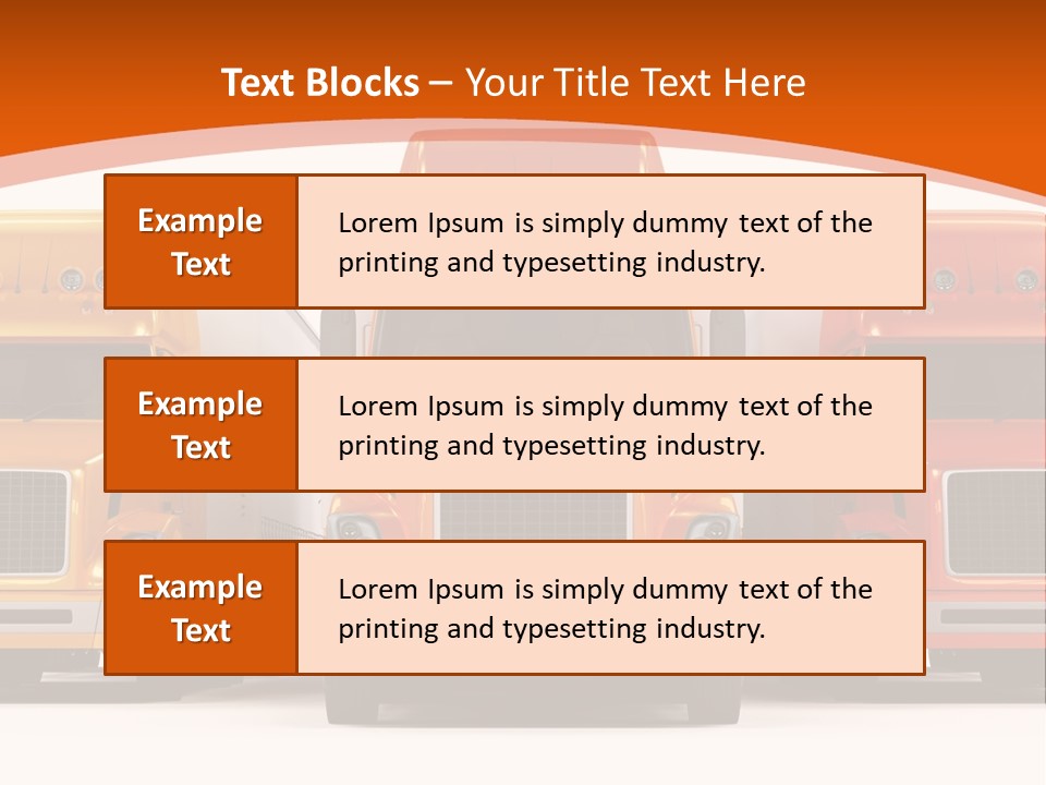 Industry Heavy Trailer PowerPoint Template