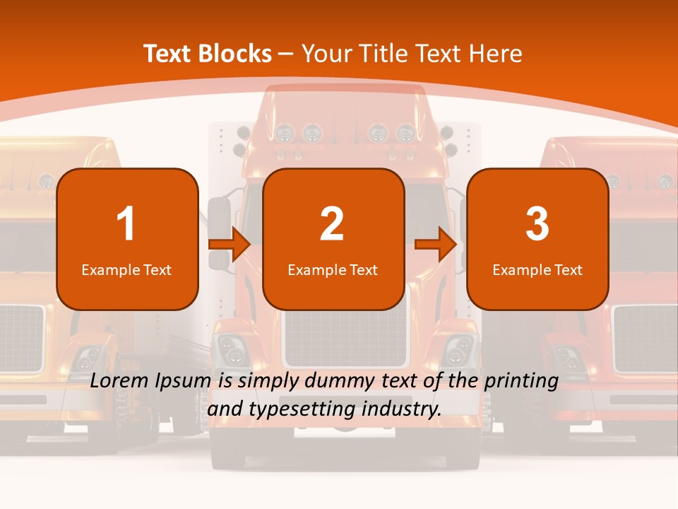 Industry Heavy Trailer PowerPoint Template