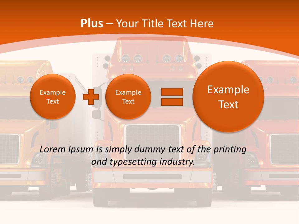 Industry Heavy Trailer PowerPoint Template