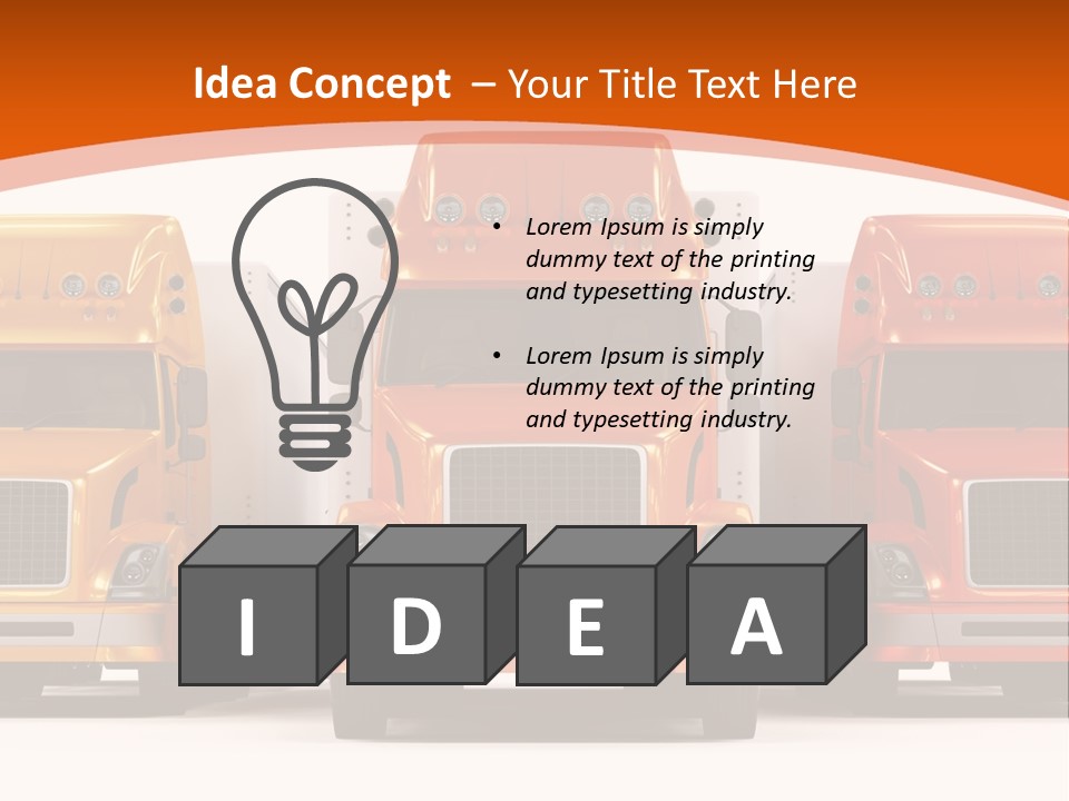 Industry Heavy Trailer PowerPoint Template