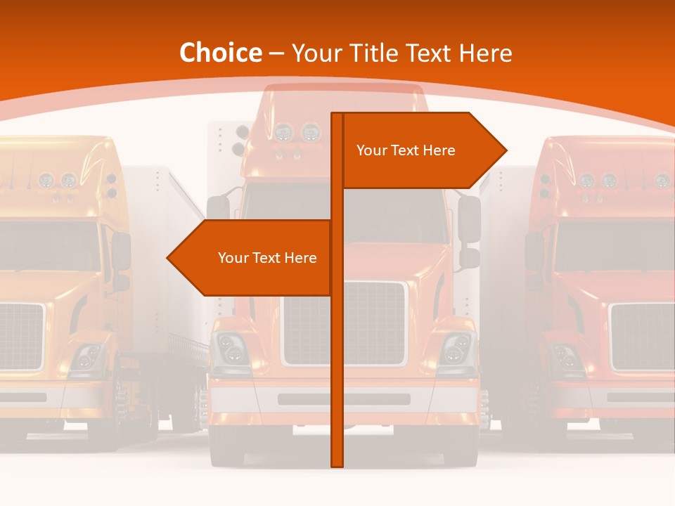 Industry Heavy Trailer PowerPoint Template