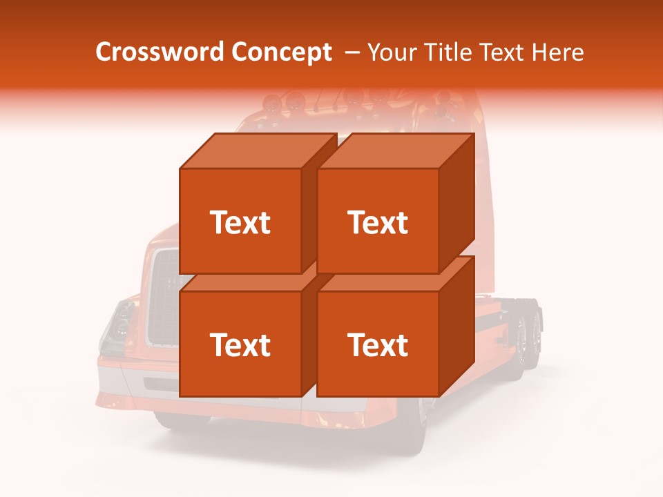 Trucking Imposing Semi PowerPoint Template