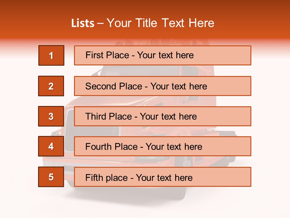 Trucking Imposing Semi PowerPoint Template