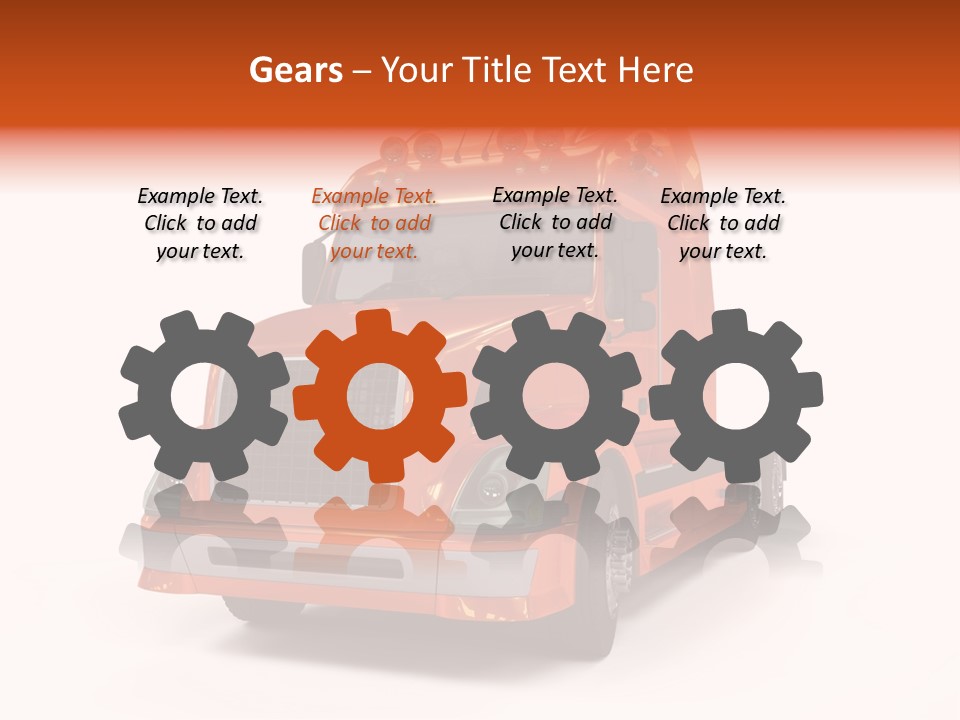 Trucking Imposing Semi PowerPoint Template