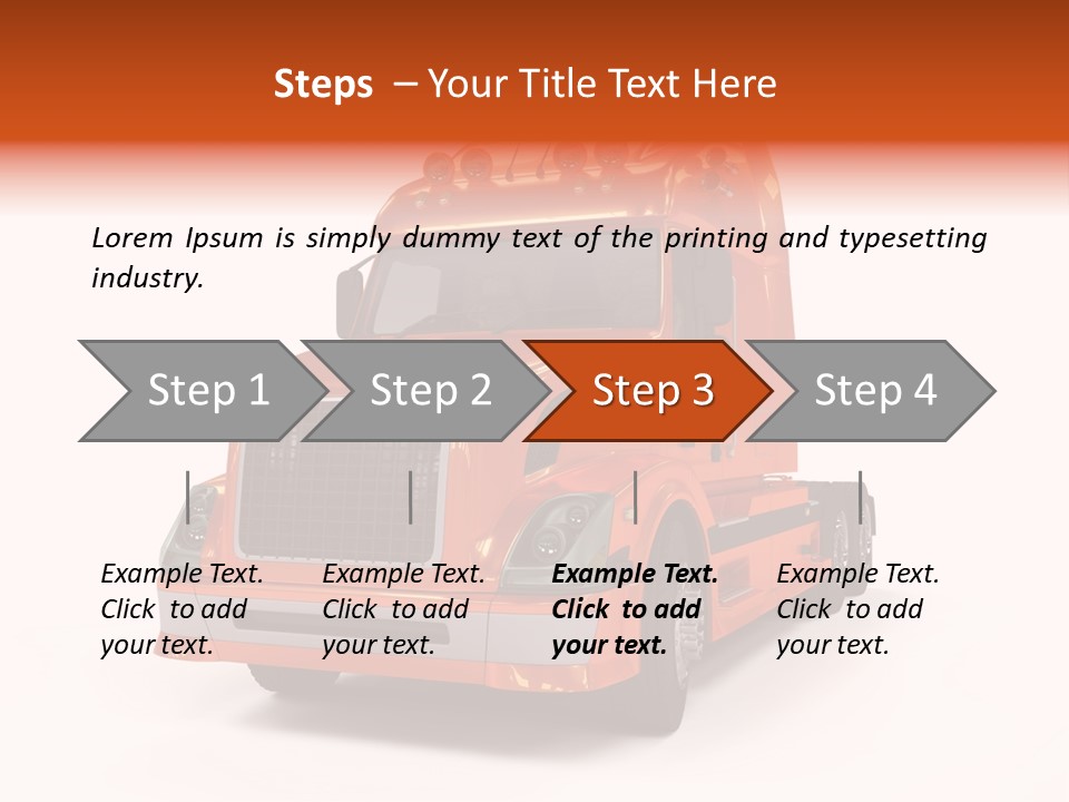 Trucking Imposing Semi PowerPoint Template