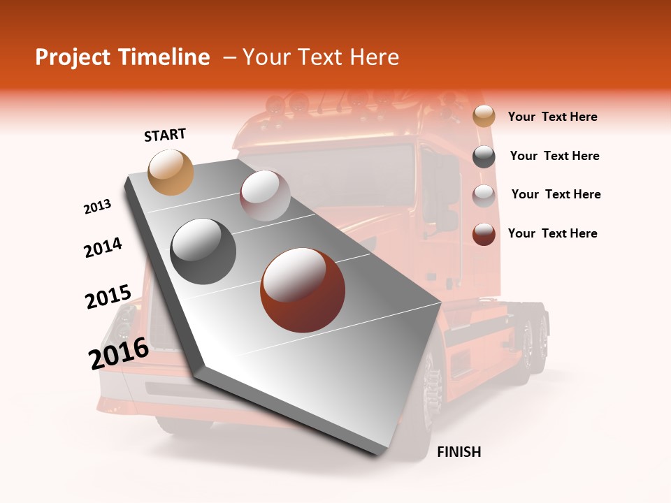 Trucking Imposing Semi PowerPoint Template