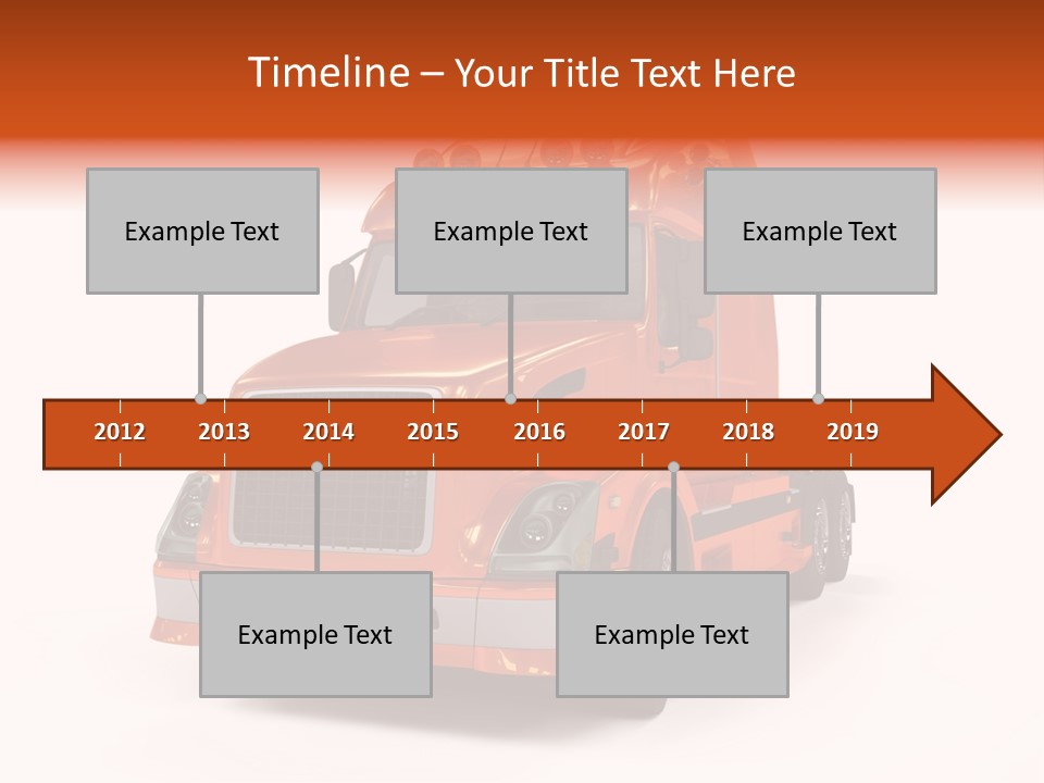 Trucking Imposing Semi PowerPoint Template