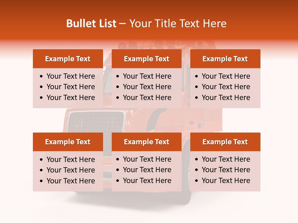 Trucking Imposing Semi PowerPoint Template