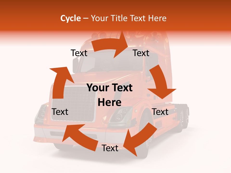 Trucking Imposing Semi PowerPoint Template