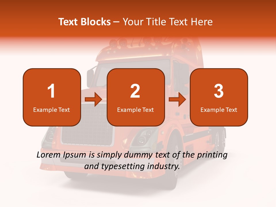 Trucking Imposing Semi PowerPoint Template