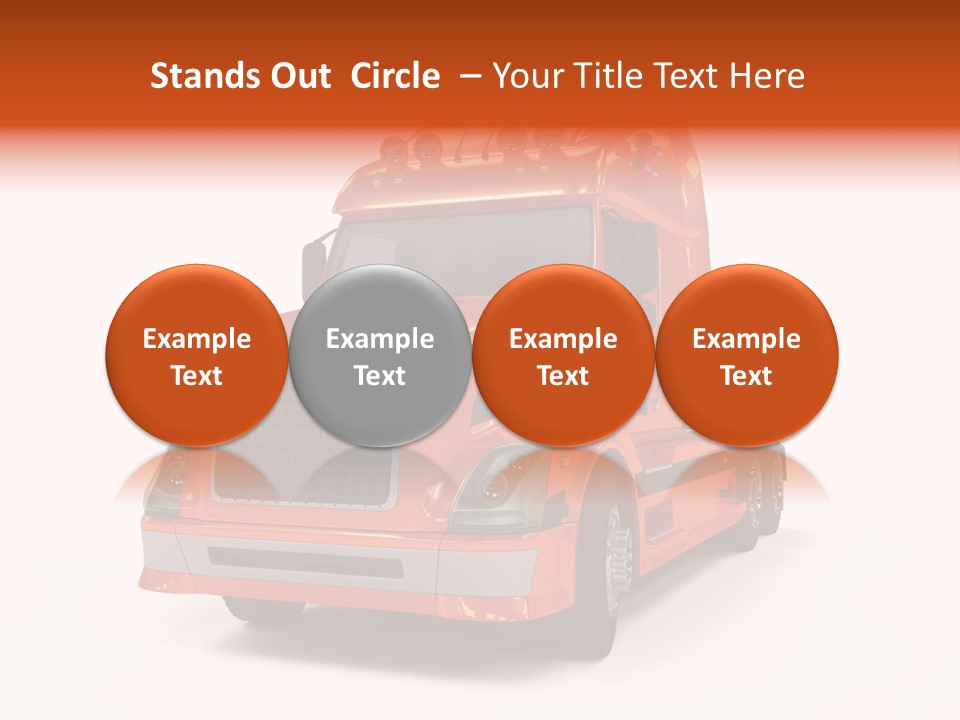 Trucking Imposing Semi PowerPoint Template