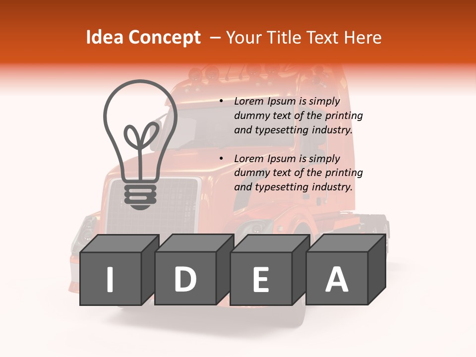 Trucking Imposing Semi PowerPoint Template