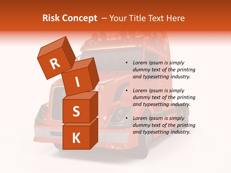 Trucking Imposing Semi PowerPoint Template