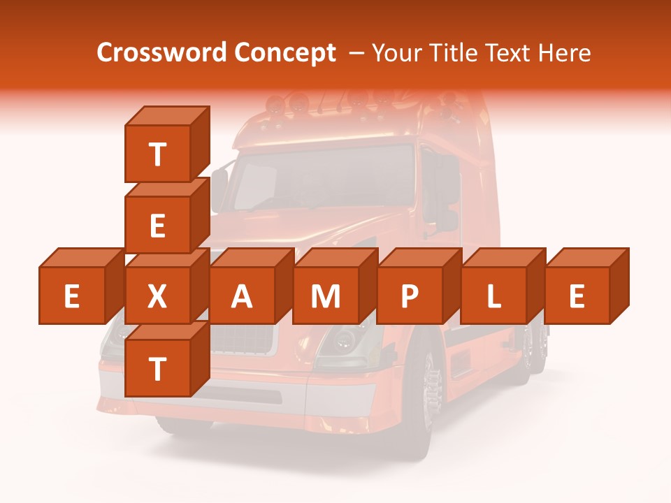Trucking Imposing Semi PowerPoint Template