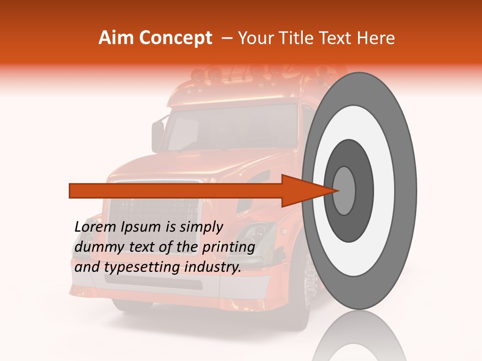 Trucking Imposing Semi PowerPoint Template
