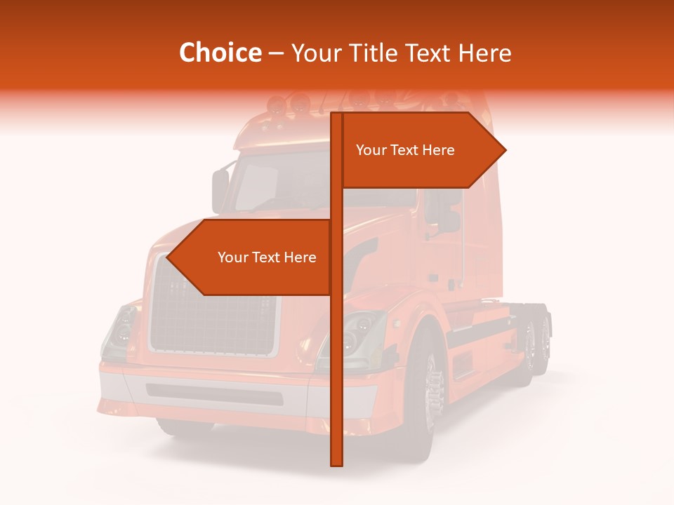 Trucking Imposing Semi PowerPoint Template