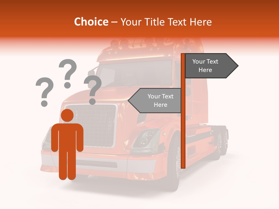 Trucking Imposing Semi PowerPoint Template