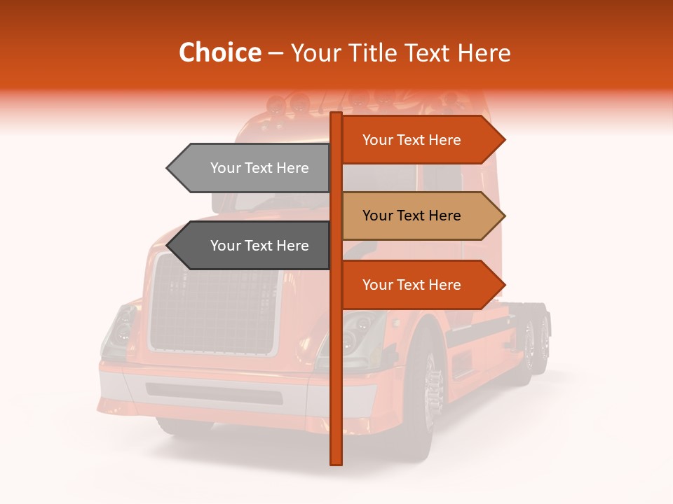 Trucking Imposing Semi PowerPoint Template