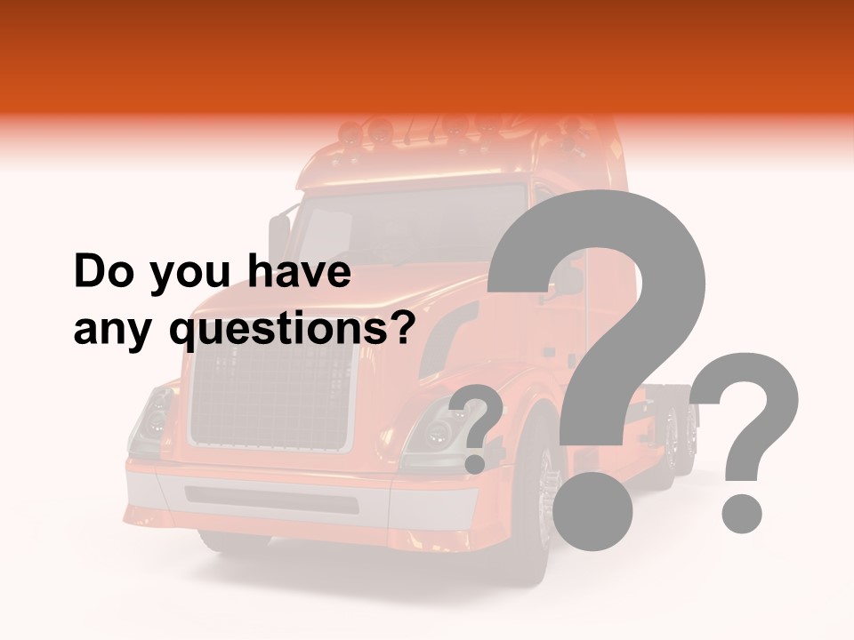 Trucking Imposing Semi PowerPoint Template
