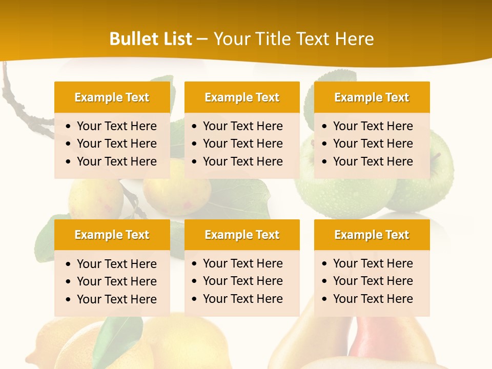 Half Isolated Apple PowerPoint Template