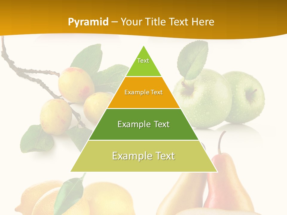 Half Isolated Apple PowerPoint Template