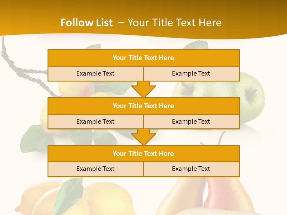 Half Isolated Apple PowerPoint Template