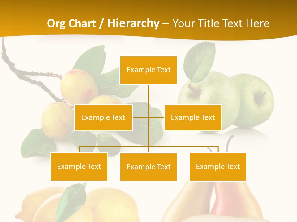Half Isolated Apple PowerPoint Template