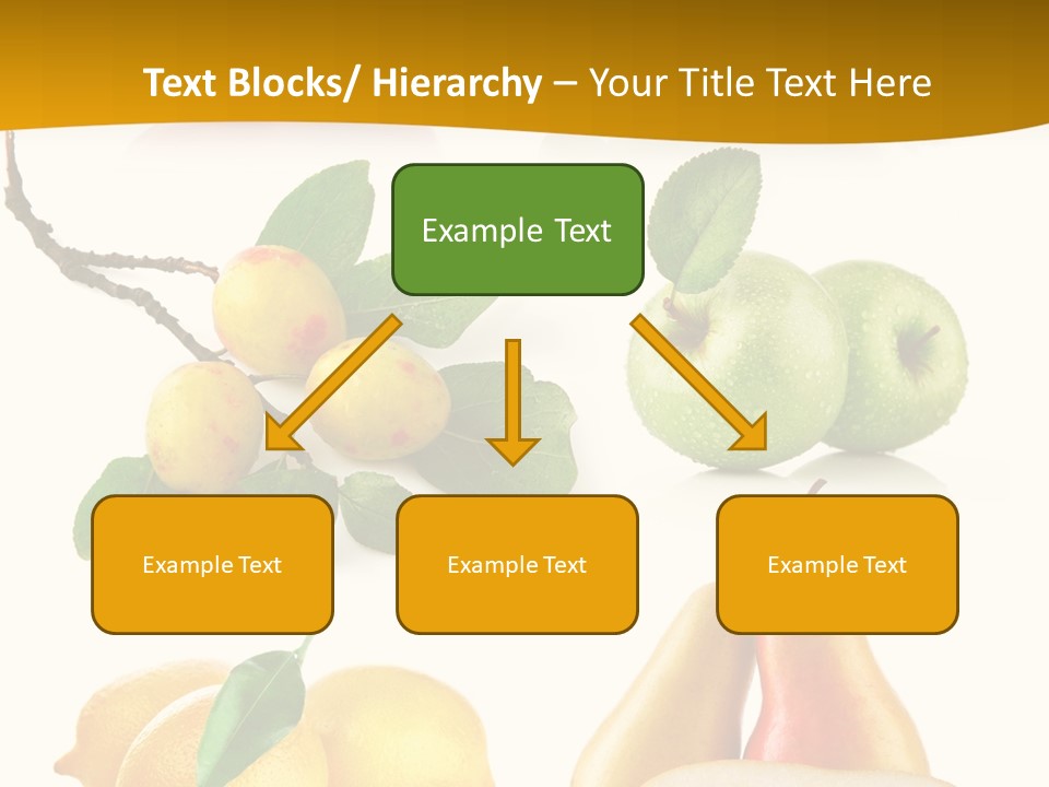 Half Isolated Apple PowerPoint Template