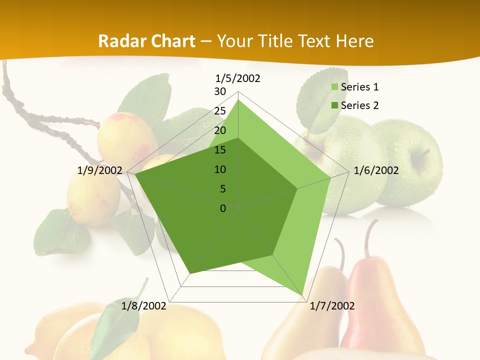 Half Isolated Apple PowerPoint Template