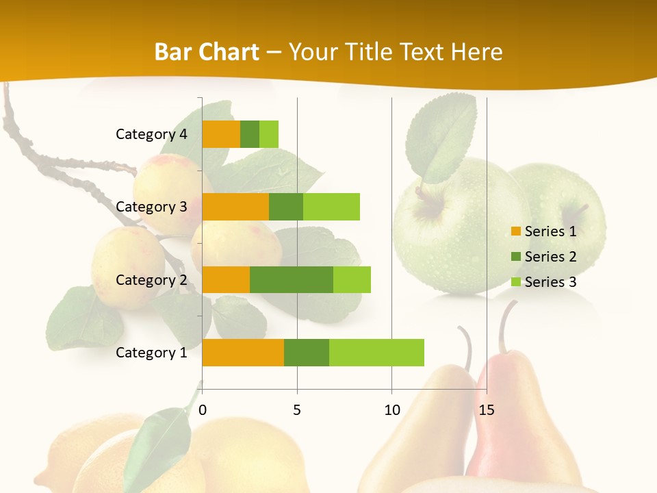 Half Isolated Apple PowerPoint Template