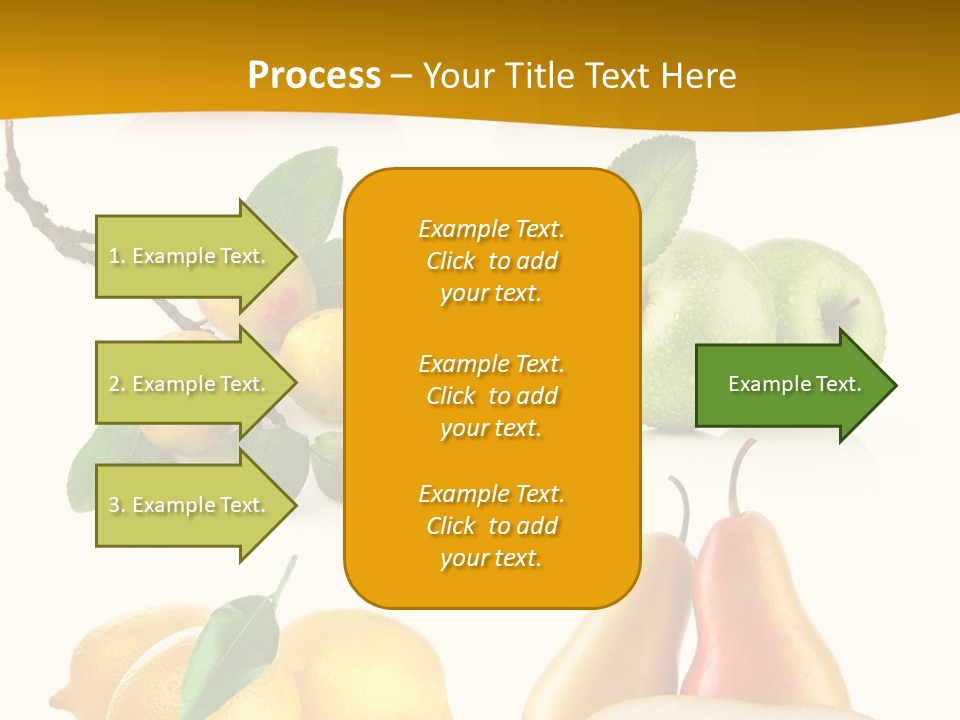 Half Isolated Apple PowerPoint Template