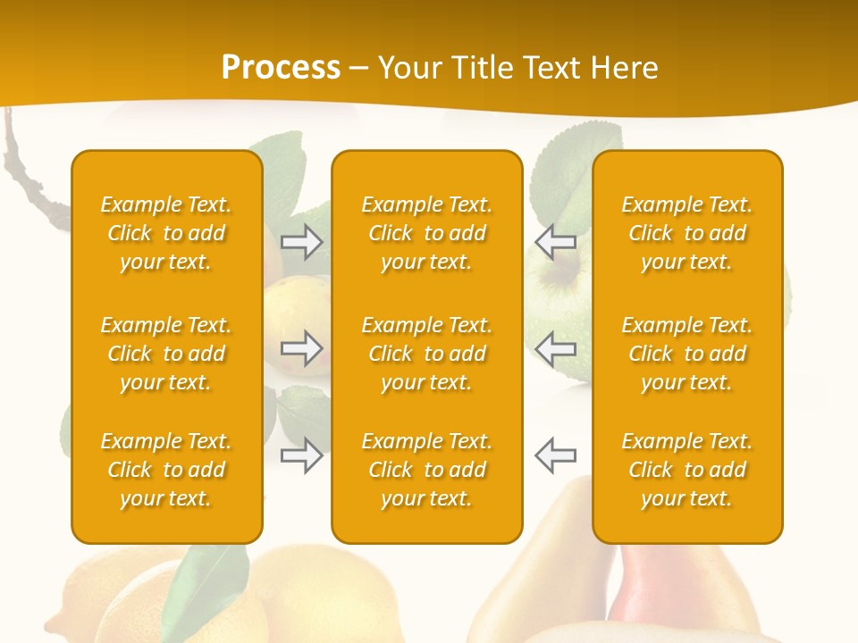 Half Isolated Apple PowerPoint Template