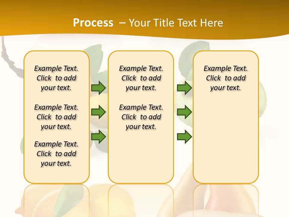 Half Isolated Apple PowerPoint Template